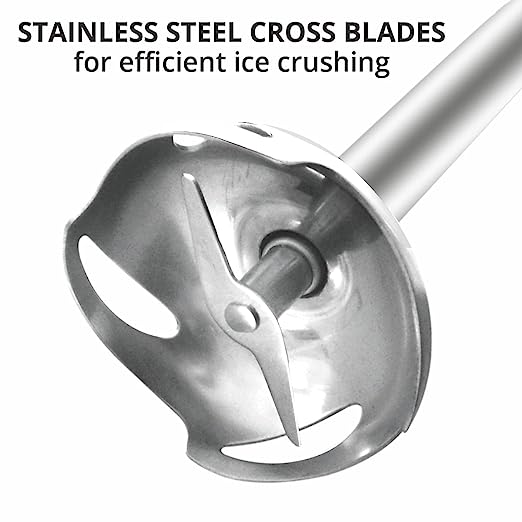 INALSA HAND BLENDER Robot 5.0 SS with Powerful Super Silent 500 Watt DC Motor| Stainless Steel Blade & Detachable Stem|2 Year Warranty INALSA HAND BLENDER Robot 5.0 SS with Powerful Super Silent 500 Watt DC Motor| Stainless Steel Blade & Detachable Stem|2 Year Warranty